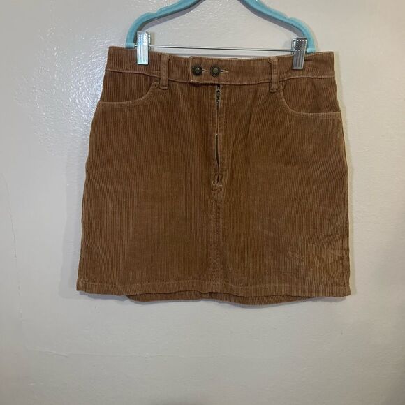 Hollister Dresses & Skirts - Hollister Tan Mini Skirt Casual Corduroy